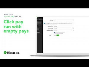 How to create a pay run on QuickBooks Payroll