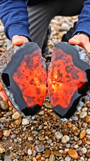 The Heart of Fire: Incredible Agate Reveal 🔥