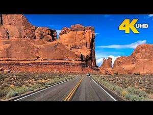 Arches National Park 4K Scenic Drive | Utah National Park Driving Tour
