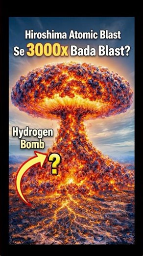 3000x Hiroshima 😳💥 Deadliest Weapon Ever Created 💀 #nuclearweapons #history #facts