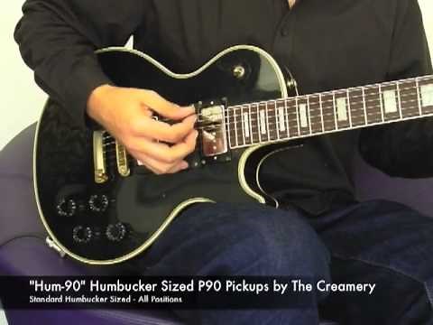 Creamery "Hum-90" Handwound Humbucker Sized P90 Pickups Demo