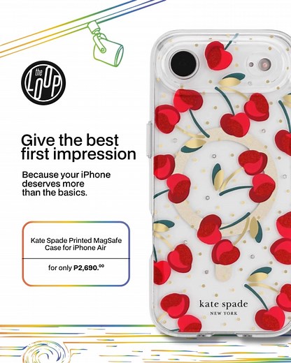 Let’s take that brand new iPhone to the next level here at The Loop 🫶 Make it truly yours with MagSafe cases built to protect, power, and show off your personality. You bring the vibe, we bring the gear that takes your iPhone to the next level. Get the Presidio Lux Grip MagSafe Case for P1,990 and the Kate Spade Printed MagSafe Case for P2,690, only at The Loop. - - - - - Don’t miss out on the latest offers, promos, and more from The Loop! Shop in store or visit our official online stores today