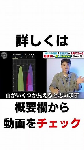 【無料ｱﾌﾟﾘ】WiFiアナライザーを使って無線の電波状況を調べよう【android】このアプリひとつで電波の強さや混雑状況がひと目でわかります#shorts
