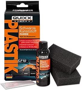 Amazon.com: QUIXX 10188 Black Plastic Color - Trim Restorer, Transforms Old, Weathered Plastic to Like New Condition, Use On Your Automobile or Motorcycle : Automotive