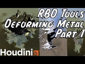 Tearing & Deforming Metal using RBD Tools in Houdini Part 1