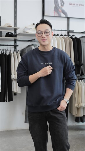 Áo sweater basic dễ mặc hàng ngày đâyy #atino #thoitrangnam #fyp #xuhuong