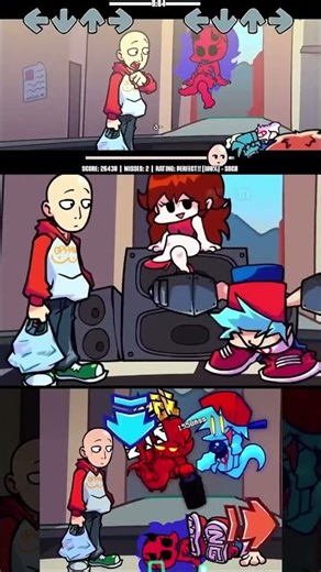 Battle of Beats: FNF Boyfriend Takes on Saitama! #fnf #saitama #onepunchman