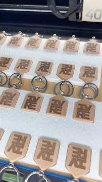 Engraving Multiple Keychains At Once
