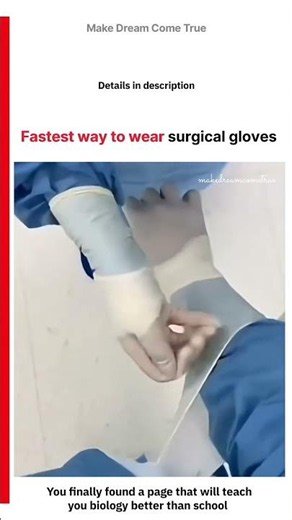 🧤 Fastest way to wear surgical gloves 🧑‍⚕️| MDCT