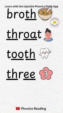 Digraph th Words Learn to Read with Phonics