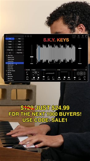 S.K.Y. Keys - OUT NOW $24.99 SALE (Regular price $129) - Use code SALE1 Only available for the next 1,000 users (87% claimed). Our dream plug-in instrument. Works with every major DAW. skystudiosplugins.com | S.K.Y. Studios