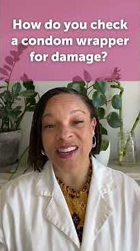 How do you check a condom wrapper for damage? #AskBedsider