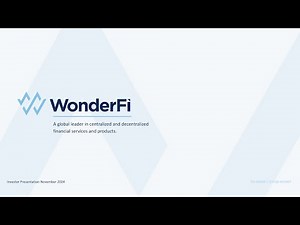 WonderFi Technologies Inc. (OTCQB: WONDF | TSX: WNDR): Virtual Investor Conferences