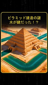 古代エジプト最大の謎であるピラミッド建設は水を利用した浮力と水圧エレベーターが鍵だったのかもしれませんその驚きの仕組みに迫ります #ピラミッド #古代エジプト #歴史ミステリー #古代の知恵