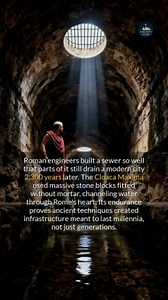 Could any of our modern megastructures last over two millennia like Romes ancient sewer? #ancienthistory #archaeology #historyfacts | Ancient Star