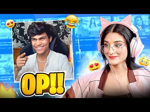 Payal reacts on ‪@adarshuc‬ 😎|| FUNNY Omegle reaction 🤣🥰