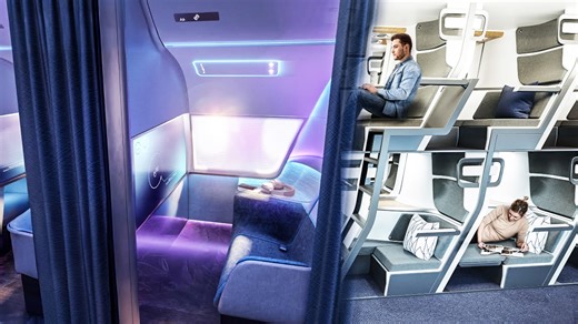 The future of aircraft seating gets weird fast