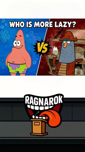 Patrick Star or Captain K’nuckles - Who Is More Lazy