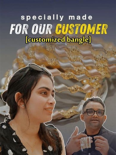 Every jewellery piece tells a story… and this one is specially made for our lovely customer ✨💛 A beautifully customized bangle, designed exactly the way she dreamed. From idea to reality, we love creating jewellery that is personal, unique, and meaningful. Thank you for trusting Maharaja Gold and Diamonds to make your special moments shine brighter 💎 [customized bangle, gold bangle design, custom jewellery UAE, personalized gold jewellery, Maharaja Gold and Diamonds, unique gold bangles, custo