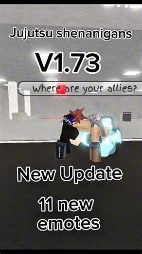 All new jjs emotes in update V1.73 (11 new emotes!!) #jjs #jujutsushenaingans #roblox #robloxfyp #jjk
