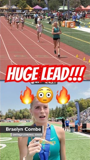 Combe is can’t be beat in the 1600m!! Getting a 4:43.03 at CIF-ss Masters!!