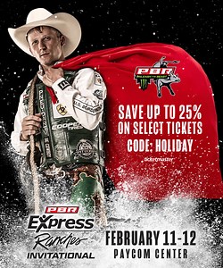 This holiday season, give the gift that bucks! Use code HOLIDAY now through January 3 and save up to 25% off tickets to the toughest sport on dirt returning to Oklahoma City February 11-12! https://bit.ly/PBRholiday | Paycom Center