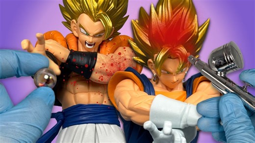 I Turned These Gogeta and Vegito Figures into Super Saiyan Gods!