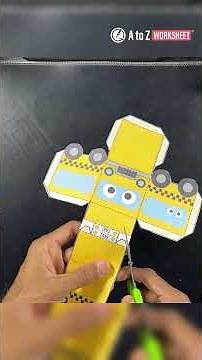 DIY Taxi Paper Craft Activity: Fun Paper Toy for Parents and Teachers!