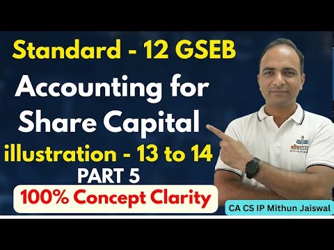 Share Capital Revision | Best One Shot on Share Capital | Accounts Class 12 GSEB | CA Mithun Jaiswal