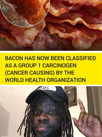 The World Health Organization has classified bacon as a Group 1 carcinogen, indicating it carries a similar cancer risk to tobacco and asbestos. This classification is based on evidence connecting processed meats like bacon to colorectal cancer, primarily due to the presence of nitrates, nitrites, and compounds formed during high-heat cooking and curing. #bacon #cancer #worldnews #newsupdates #worldfood BACON FOOD.