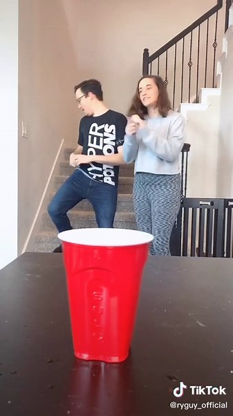 When you’ve run out of things to do, try trick shots! #foryou #fyp #youtuber #quarantine #couple #boredinthehouse #neverfitin #natureathome