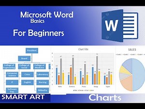 Basics of Microsoft Word | Cover Page, Table, SmartArt & Charts (Beginner Tutorial)