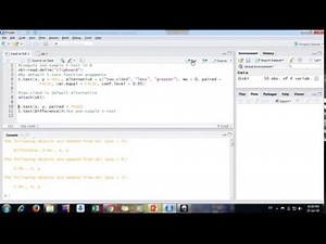 Paired t test in R Studio