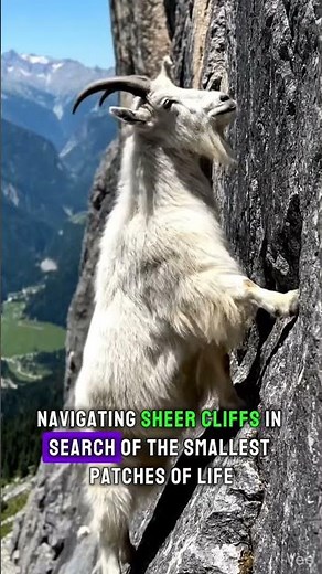 Mountain Goats Defy Gravity on a Vertical Cliff… This Is Unreal! 🐐😱