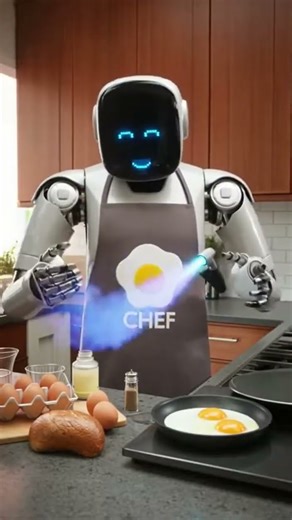 😂🥚 Robot’s “Perfect” Breakfast Goes Hilariously Wrong