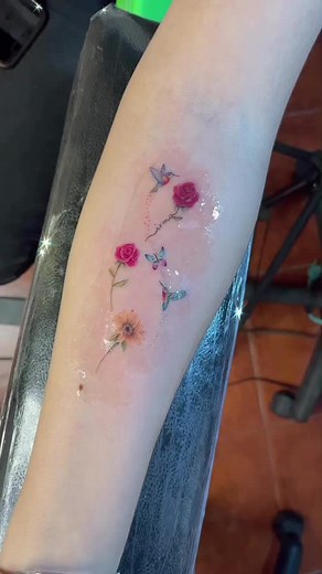 ✨Mini hummingbird tattoo. #parati #fypシ #tattoo #tatuaje #foryou #tat #hummingbird