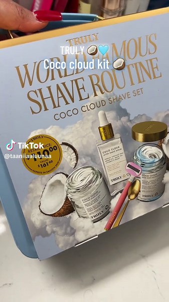 TRULY 🥥🩵 Coco Cloud Shave Set - World Famous Shave Routine 🥥🩵 #coco #shave #tiktokshopblackfriday #TikTokShopCyberMonday #tiktokshopholidayhaul