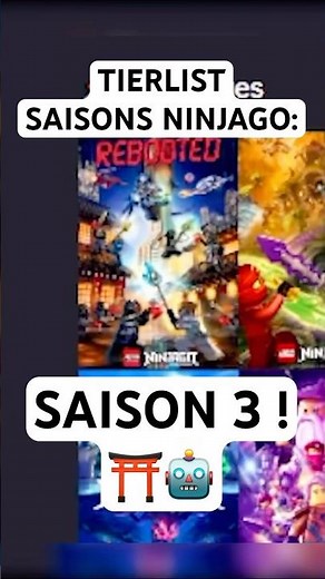 TIERLIST SAISONS NINJAGO: Saison 3 !⛩️🤖 #legoninjago #ninjago #lego