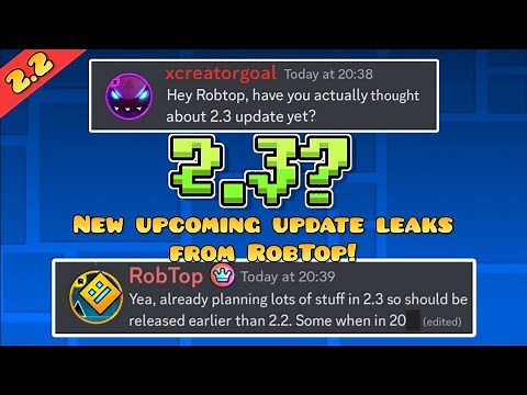 RobTop Confirms Geometry Dash 2.206 Upcoming Update & 2.3?