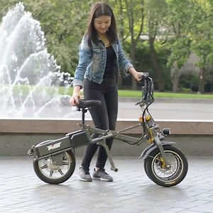 You can fold this 3-wheeled electric scooter! | Your Future Car by Autoblog