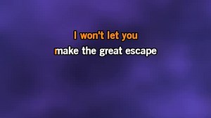 Karaoke The Great Escape - Pink - CDG, MP4, KFN - Karaoke Version