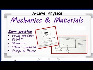 TRICKY Mechanics & materials questions! (A-Level Physics)