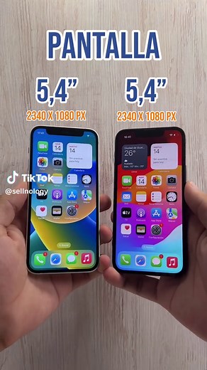 Comparativa del iPhone 12 mini y iPhone 13 mini