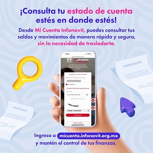 📲🔍 Con Infonavit, estés en donde estés puedes revisar tu saldo y movimientos fácilmente. 💰 ¡Ingresa ahora y mantén tu crédito en orden! https://bit.ly/3zEdpZ4 | Infonavit