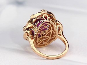 5.8K views · 553 reactions | If you're passionate about purple you will LOVE the Royal Flush Color Trend. Pictured: Le Vian® 10 3/4 cts Grape Amethyst™ Ring in 18K Strawberry Gold® shimmering with 5/8 cts of natural Nude Diamonds™. Learn more about this style at https://www.levian.com/product-detail/0/YRIS_2 | LeVian | Facebook