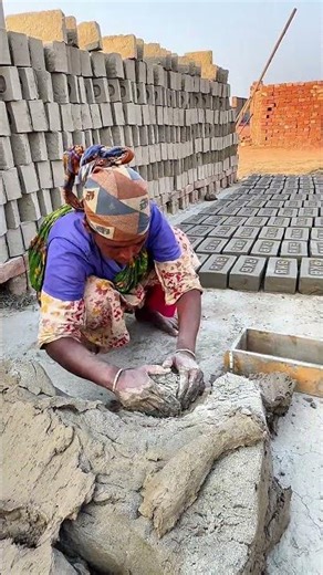 Amazing Brick Making Process 🧱🔥