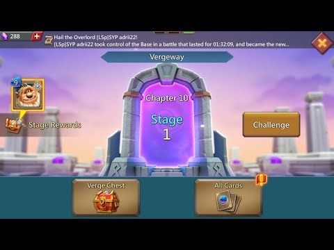 Lords mobile Vergeway chapter 10 stage 1
