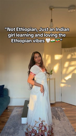 An Indian Girl Embracing Ethiopian Vibes