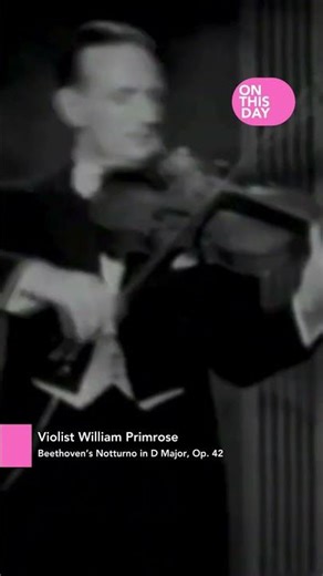 Violist William Primrose died on this day in 1982