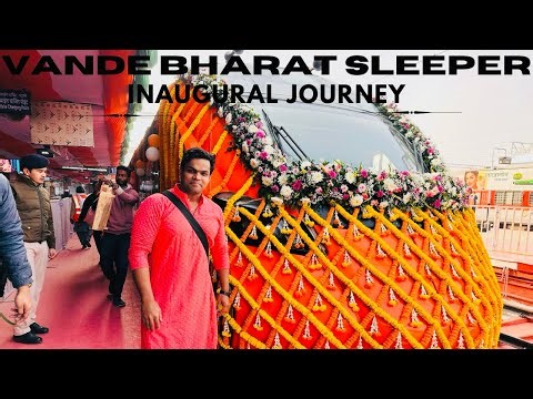 India’s FIRST VANDE BHARAT SLEEPER Inaugural Train Journey with FREE IRCTC DELICIOUS FOOD 😍